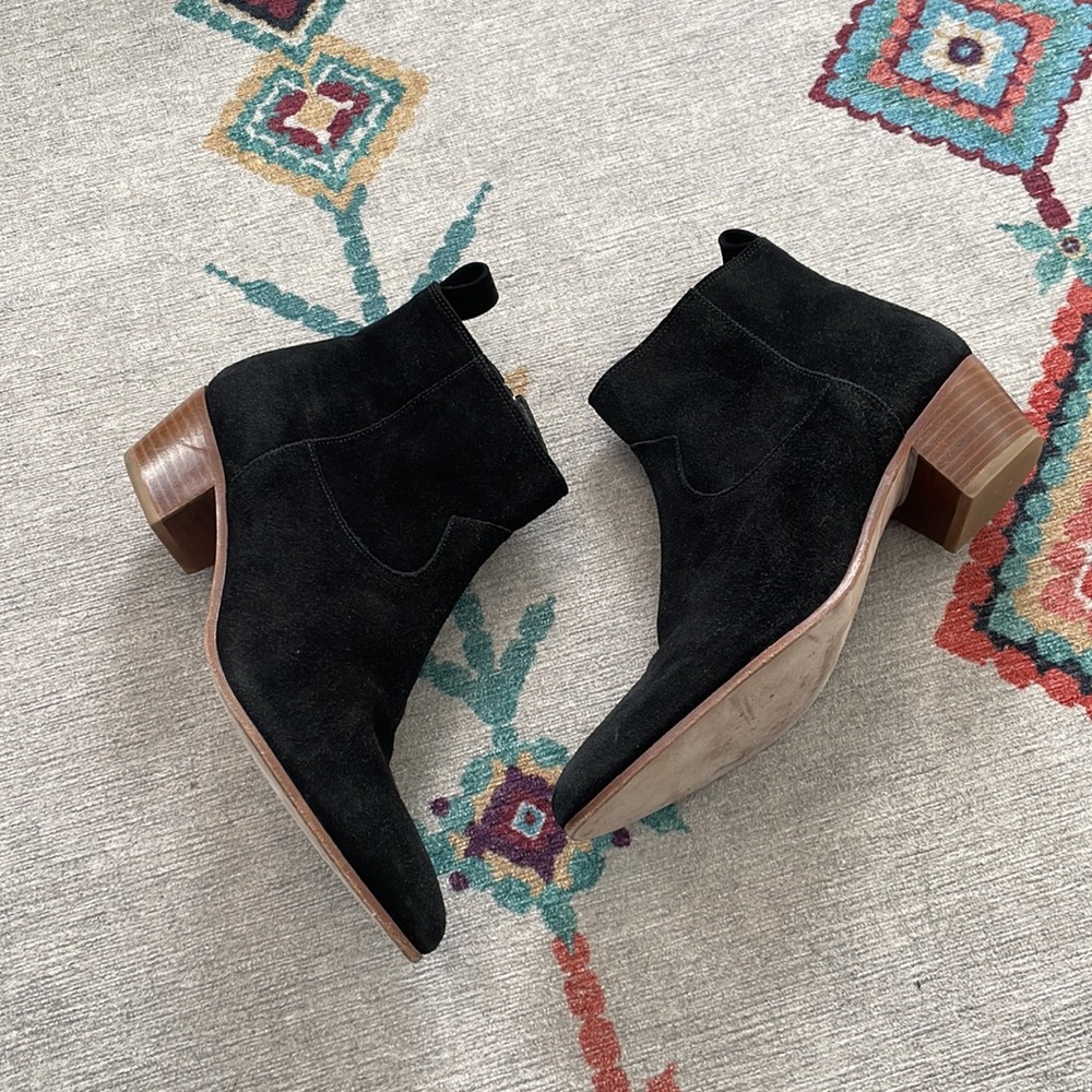 IRO Western low heel suede booties